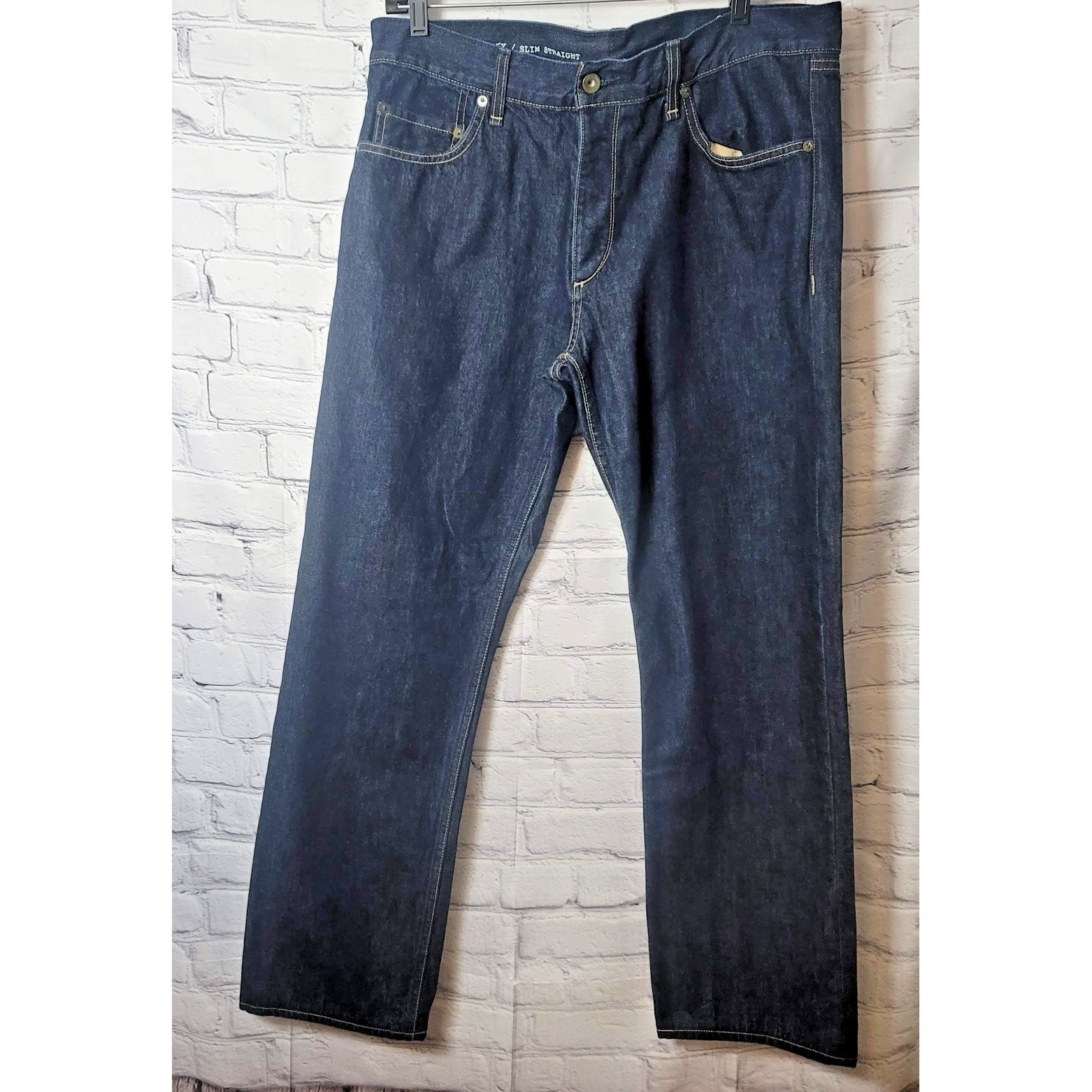 Rag & Bone Rb 15x Jeans Mens 36 Slim Straight Dark Wash Handmade Usa Cotton